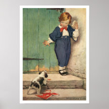 Vintage Children's Illustration Poster or Print