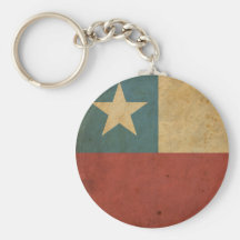 Vintage Chile Flag Keychains