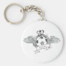 Vintage Chile Football Key Chain