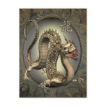Vintage Chinese Dragon 2012 Calendar Postcards