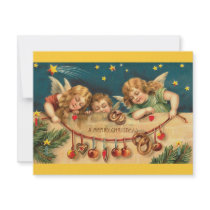 Vintage Christmas - Angel Children Announcement