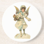 Vintage Christmas Angel Coaster