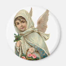 Vintage Christmas Angel Refrigerator Magnet