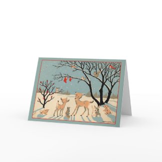 Vintage Christmas Card card