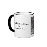 Vintage Christmas; Central Park in Winter mugs