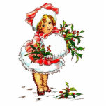 Vintage Christmas Child Cut Outs