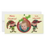 Vintage Christmas Elves Photo Card photo cards