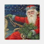 Vintage Christmas Fridge Magnet