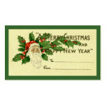 Vintage Christmas Gift Tag Business Card