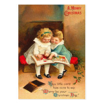 Vintage Christmas Gift Tags Business Card Template