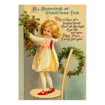 Vintage Christmas Gift Tags Business Card Template