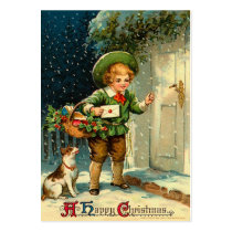 Vintage Christmas Gift Tags Business Card Template