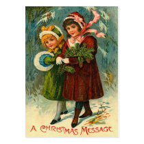 Vintage Christmas Gift Tags Business Cards