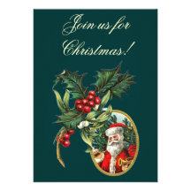 Vintage Christmas Invitations
