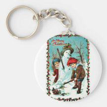 Vintage Christmas Key Chains