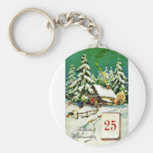 Vintage Christmas Keychain