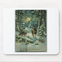 Vintage Christmas Mouse Mats