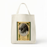 Vintage Christmas Organic Grocery Tote bags
