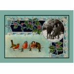 Vintage Christmas Photo Sculpture Magnet photo sculptures