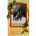Vintage Christmas Photo Sculpture Ornament photo sculptures