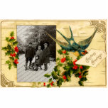 Vintage Christmas Photo Sculpture Ornament photo sculptures