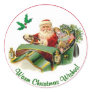 Vintage Christmas Round Seals #5