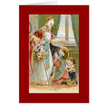 Vintage Christmas Saint Nicholas Card