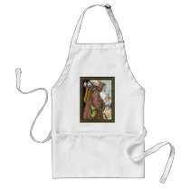 Vintage Christmas, Saint Nicholas with Toys Apron