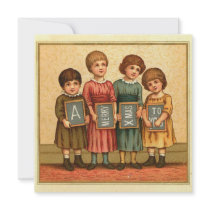 Vintage Christmas Square Cards