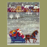 Vintage Christmas Thank You Cards postcards