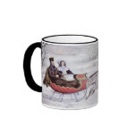 Vintage Christmas; The Road Winter mugs