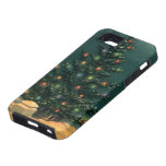 Vintage Christmas Tree at Night Lights Snow Winter iPhone 5 Cover