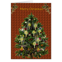 Vintage Christmas Tree Card