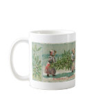 Vintage Christmas Tree cutting mugs
