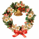 Vintage Christmas Wreath Ornament photo sculptures