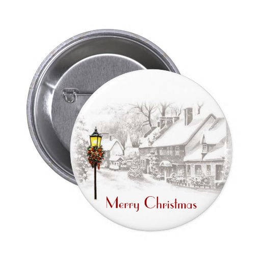 Vintage ChristmasTown Button
