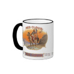 Vintage Cigar Label Art; Red Cloud Indian Horse Mug