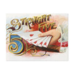 Vintage Cigar Label; Straight Five postcards