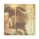 Vintage Cinderella and Fairy Godmother magnets