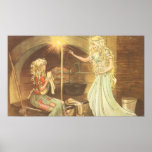 Vintage Cinderella and Fairy Godmother Posters