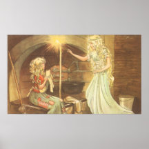 Vintage Cinderella and Fairy Godmother Posters