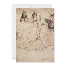 Vintage Cinderella (Ashenputtel) by Arthur Rackham Personalized Announcement
