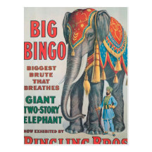 Vintage : circus Barnum & Bailey - Post Card