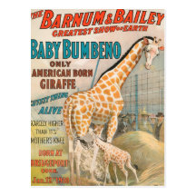 Vintage : circus Barnum & Bailey - Post Cards