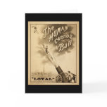 Vintage Circus Poster Human Canon Ball circa 1879 Greeting Cards