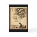 Vintage Circus Poster Human Canon Ball circa 1879 cards