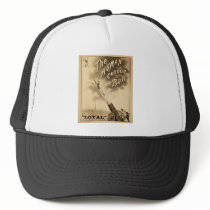 Vintage Circus Poster Human Canon Ball circa 1879 Trucker Hat