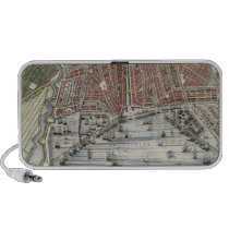 Vintage city map of Amsterdam Ipod Speaker