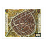 Vintage city map of Leiden Postcards