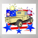 Vintage Classic 1940s Chevy Truck Poster posters